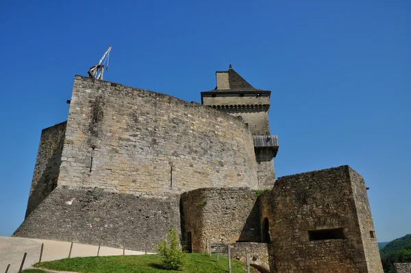 Pintoresco castillo de Castelnaud en Dordoña — Foto de Stock