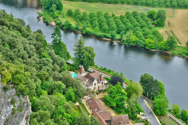 França, pitoresco vale Dordogne em Perigord — Fotografia de Stock