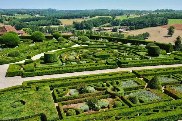 Francie, hrad hautefort v dordogne — Stock fotografie