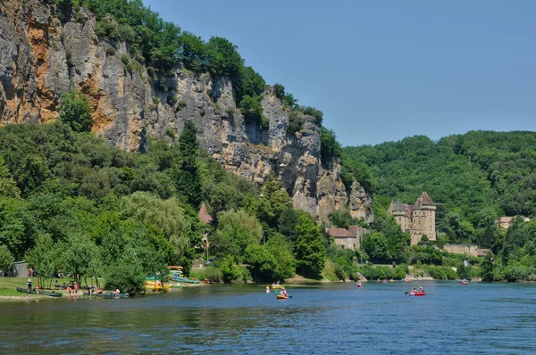 France, le village pittoresque de La Roque Gageac en Dordogne — Photo