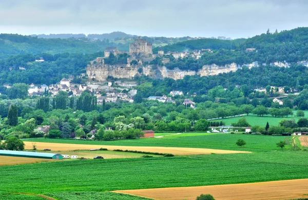 France, pittoresque vallée de la Dordogne en Périgord — Photo