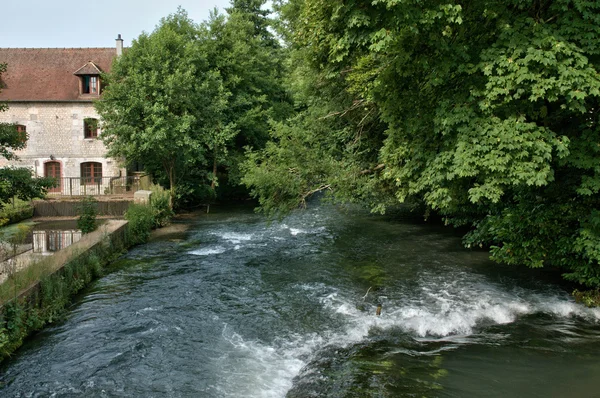 Frankrijk, watermolen in radepont in Normandië — Stockfoto