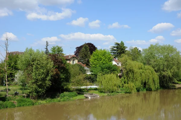 France, picturesque city Poissy of in Ile de France — Stock Photo, Image