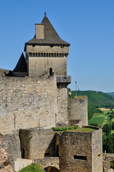 Castelo pitoresco de Castelnaud em Dordogne — Fotografia de Stock