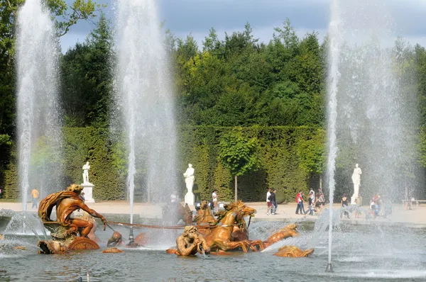 Frankrike, apollo fontän i versailles palace park — Stockfoto