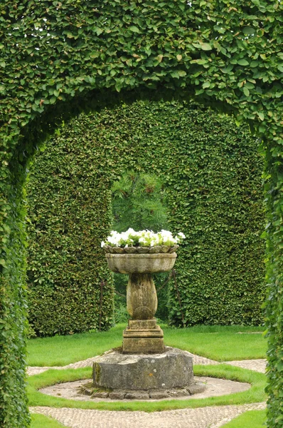 França, pitoresca Jardins du Manoir d Eyrignac em Dordogne — Fotografia de Stock