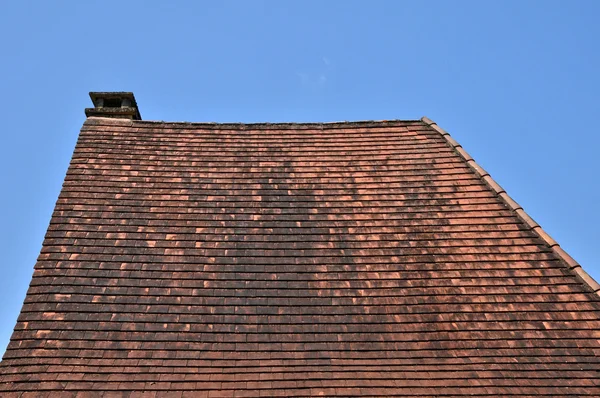 Perigord, tiles on an olf roof in Perigord — Stock Photo, Image