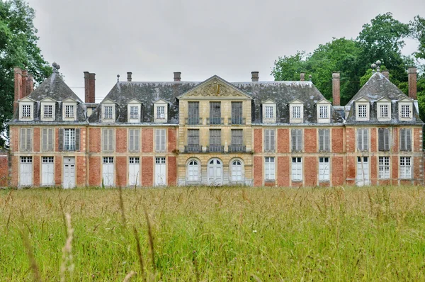 Francia, castillo clásico de Mussegros en Normandía — Foto de Stock