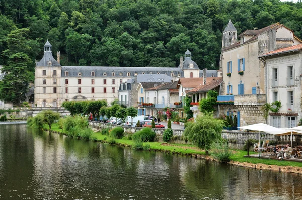 Frankrike, pittoreska staden brantome — Stockfoto