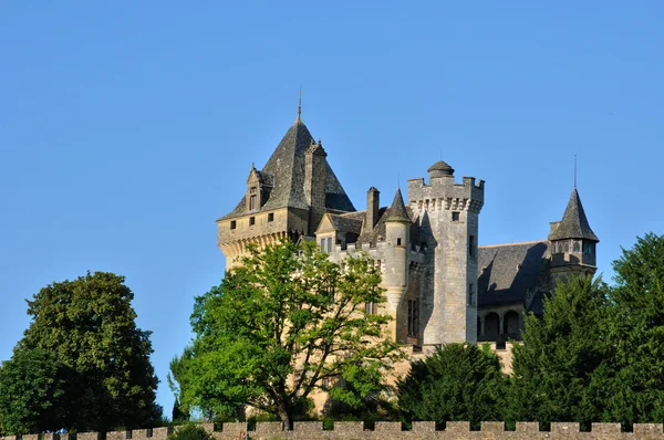 Francie, středního věku hrad montfort v dordogne — Stock fotografie