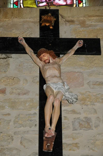 Francia, iglesia de Proissans en Perigord — Foto de Stock