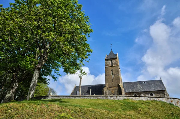 Франція, courtils церква в Нормандії — стокове фото