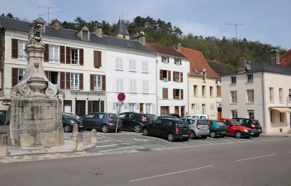 Franciaország, La Roche Guyon történelmi falu — Stock Fotó