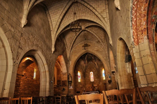 Francia, pittoresca chiesa di Saint Julien de Lampon in Dordogna — Foto Stock