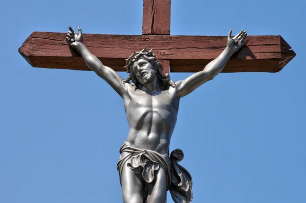 Francia, Cristo en su cruz en Alvignac — Foto de Stock