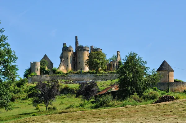 Francia, pittoresco castello di Saint Vincent le Paluel Immagine Stock