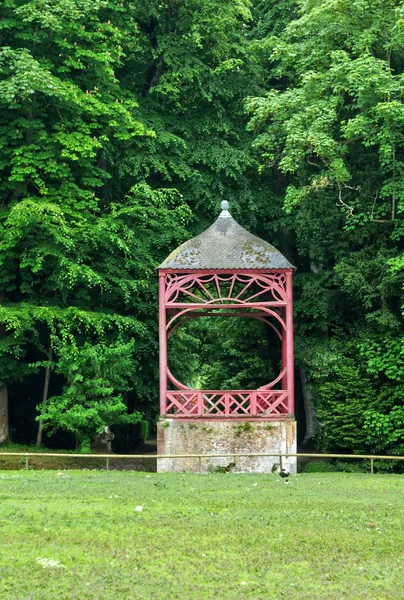 Francie, canon zámecké zahrady v normandie — Stock fotografie