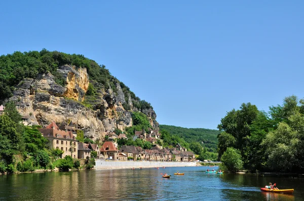 Périgord, malebné vesnici la roque gageac — Stock fotografie