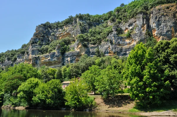 Perigord, the picturesque village of la roque Gageac — Stock Photo, Image