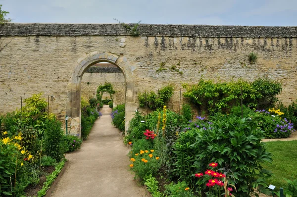 Frankrijk, canon kasteeltuin in Normandië — Stockfoto