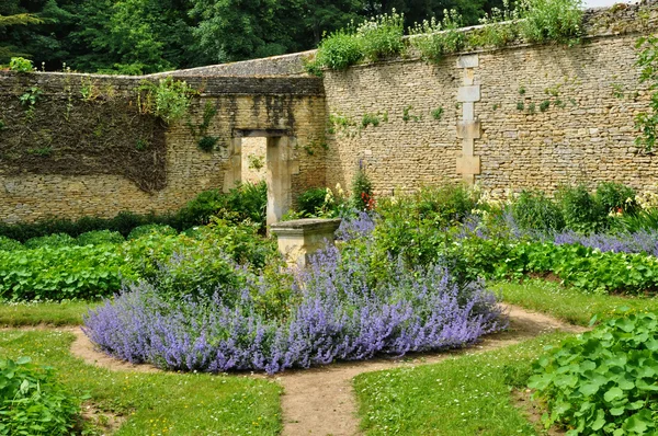 Francie, canon zámecké zahrady v normandie — Stock fotografie