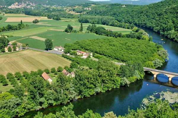 Perigord, Dordogne valley in Castelnaud la Chapelle — Stock Photo, Image