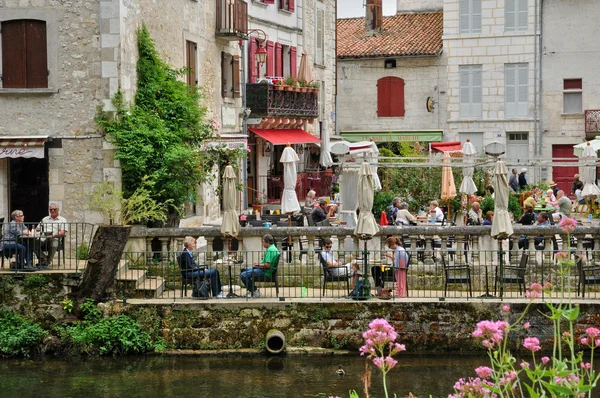 Francia, pittoresca città di Brantome — Foto Stock