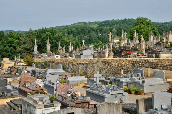 Francie, hřbitov obce domme v perigord — Stock fotografie