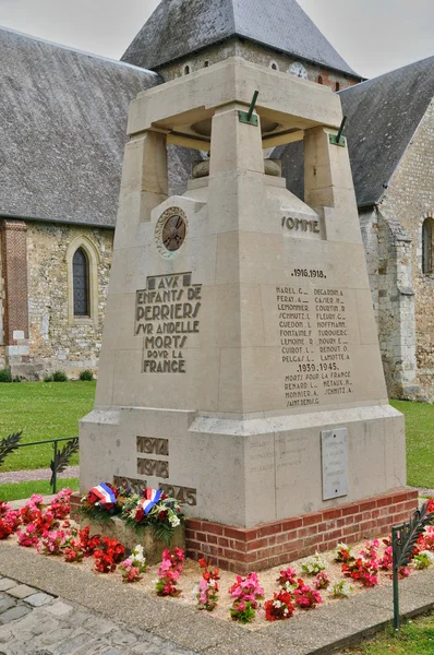 France, monument aux morts de Perriers sur Andelle — Photo