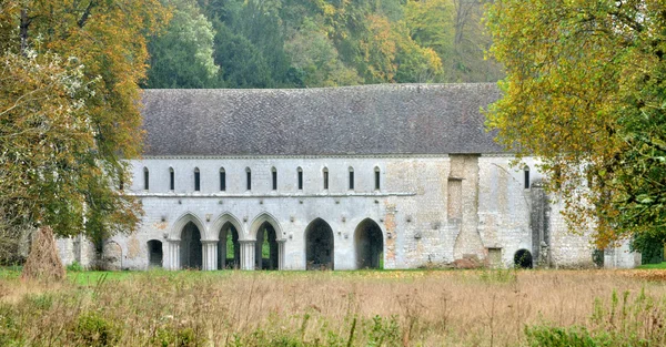 França, abadia de Fontaine Guerard em Radepont — Fotografia de Stock