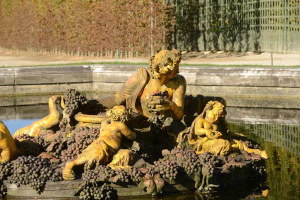 Frankrijk, een fontein in het versailles paleis park — Stockfoto