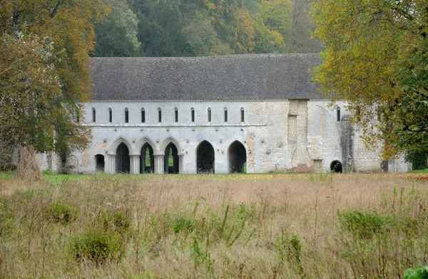 França, Abadia de fontaine guerard em radepont — Zdjęcie stockowe