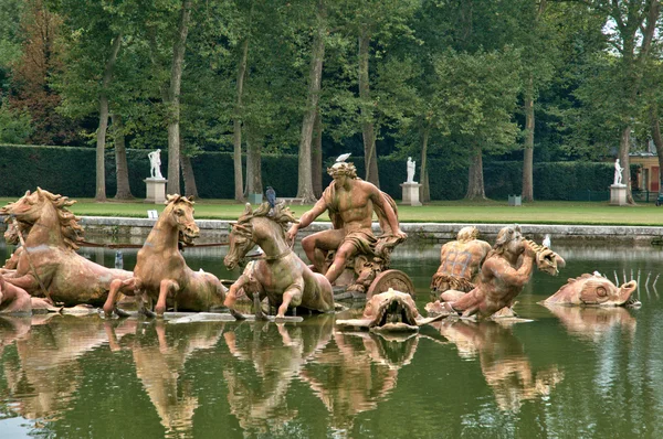 Frankrike, apollo fontän i versailles palace park — Stockfoto