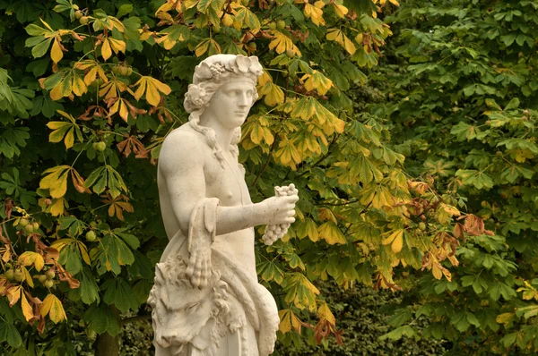 Frankreich, Marmorstatue im Schlosspark von Versailles — Stockfoto