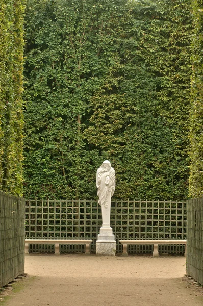 Francia, statua in marmo nel parco del Palazzo di Versailles — Foto Stock