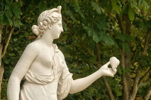 France, marble statue in the Versailles Palace park — Stock Photo, Image