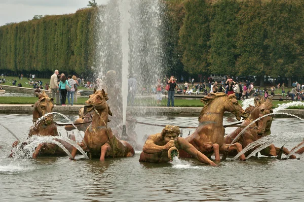 Frankrike, apollo fontän i versailles palace park — Stockfoto