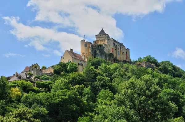 France, picturesque castle of Castelnaud in Dordogne — Stock Photo, Image