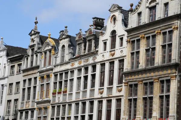 Belgie, malebné grand místo Brusel — Stock fotografie