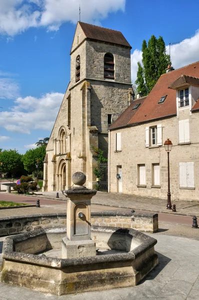 Frankrike, pittoreska kyrkan av villennes sur seine — Stockfoto