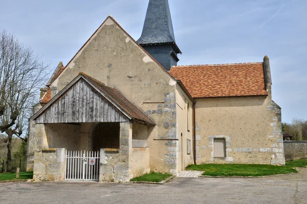 Francja malownicze Kościół limetz-Villez — Zdjęcie stockowe