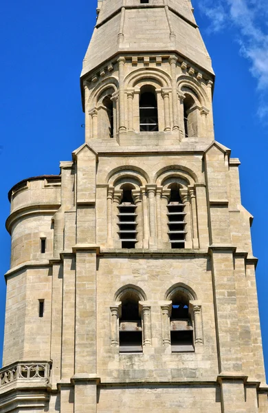 France, picturesque collegiate church of Poissy — Stock Photo, Image