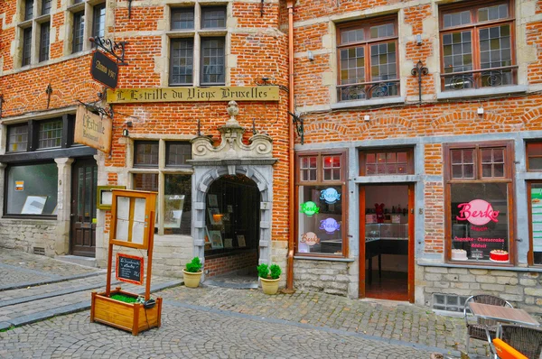 Belgio, ristorante nella pittoresca città di Bruxelles — Foto Stock