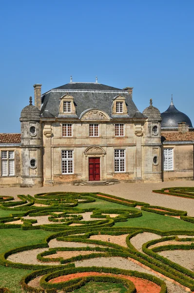 Klassisches schloss von malle in gironde — Stockfoto