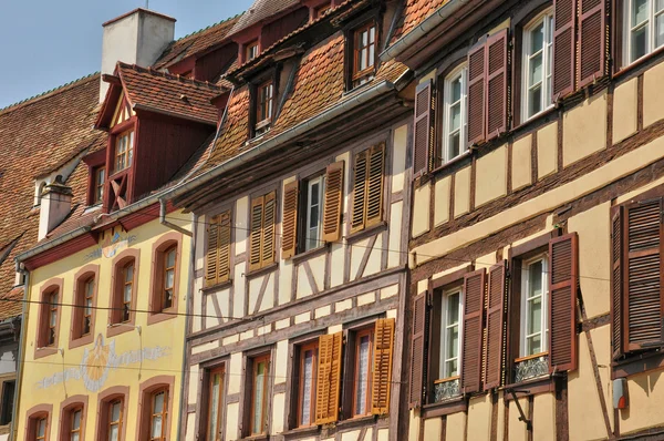 Fransa, Obernai pitoresk eski şehir — Stok fotoğraf