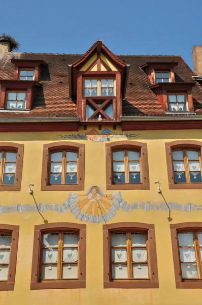 Francja, malowniczego Starego miasta Obernai — Zdjęcie stockowe