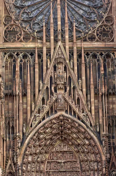 Frankrig, domkirken i Strasbourg i Alsace - Stock-foto