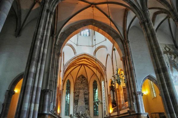 France, Saint Thomas church in Strasbourg in Alsace — Stock Photo, Image