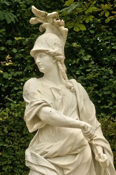 France, marble statue in the Versailles Palace park — Stock Photo, Image