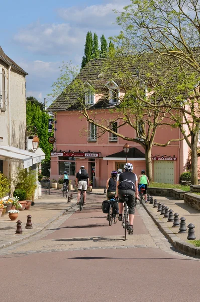 Frankreich, malerisches dorf villennes sur seine — Stockfoto